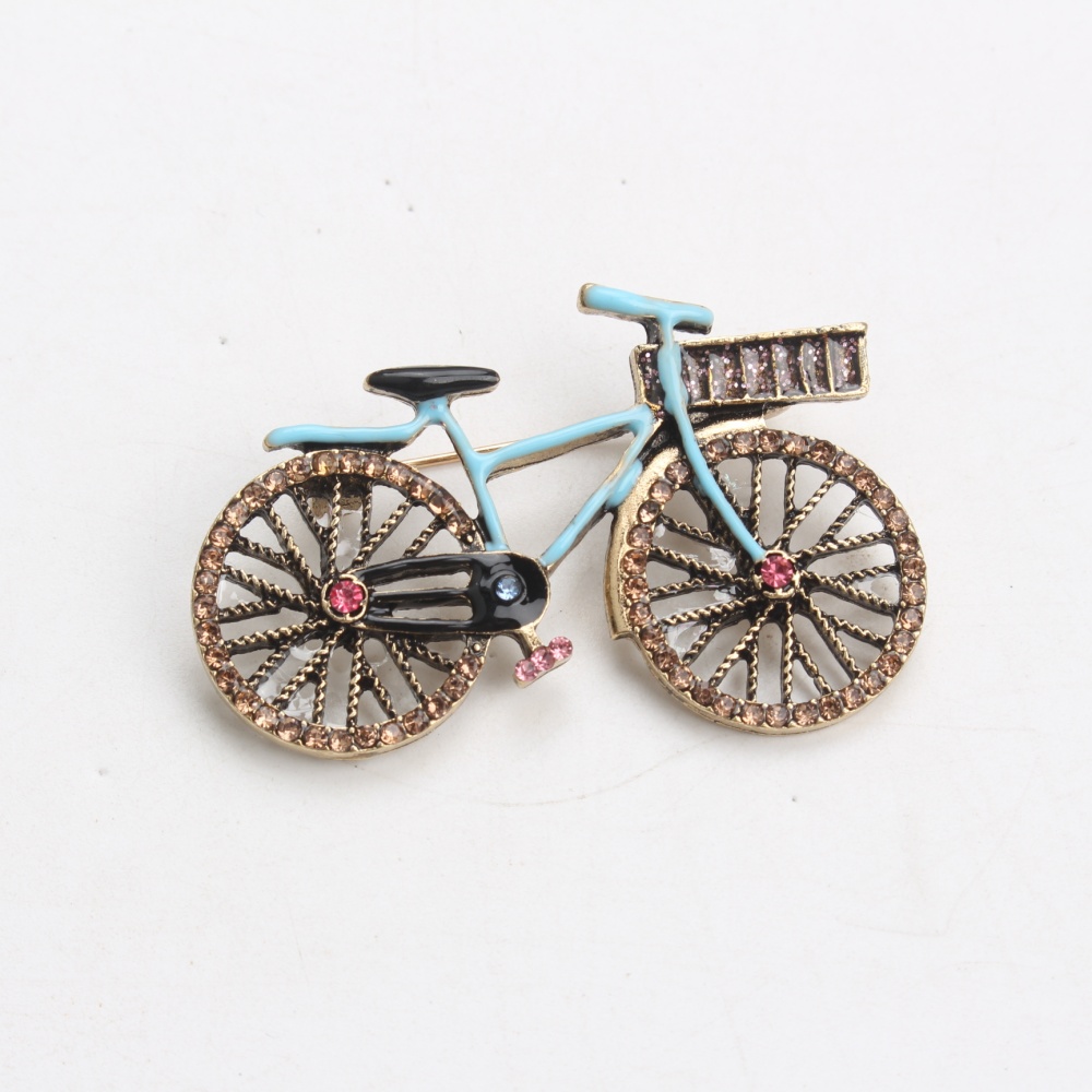 OESDPHS Bicycle Brooch - Retro Shaped Collar Accessory